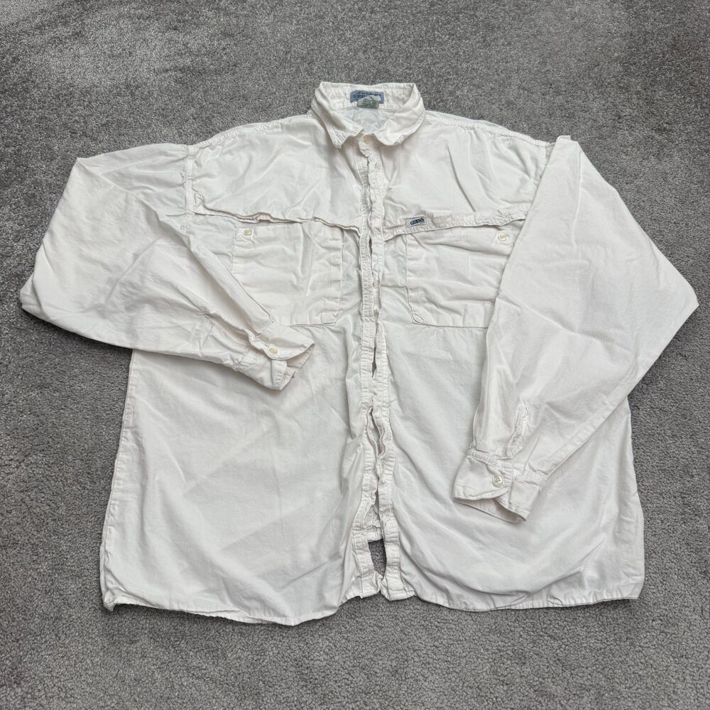 Georges Marciano Vintage 90's Button Down Shirt Mens 4 White Cotton Long Sleeve
